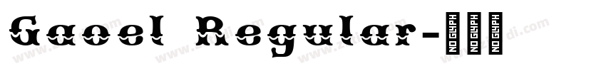 Gaoel Regular字体转换